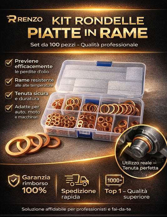 📀 Kit rondelle piatte in rame