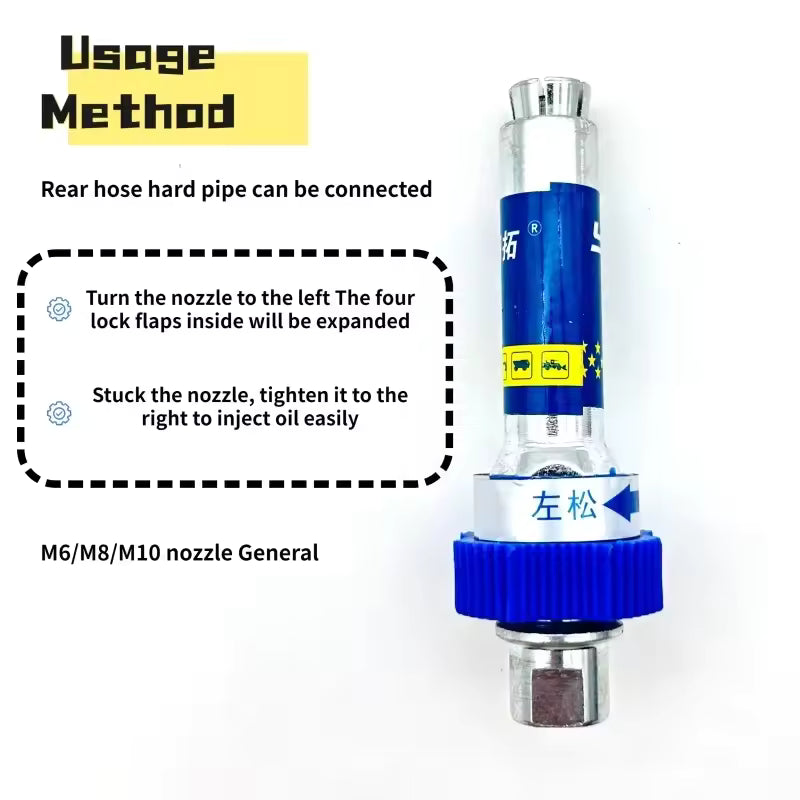 Punta di ingrassaggio bloccante