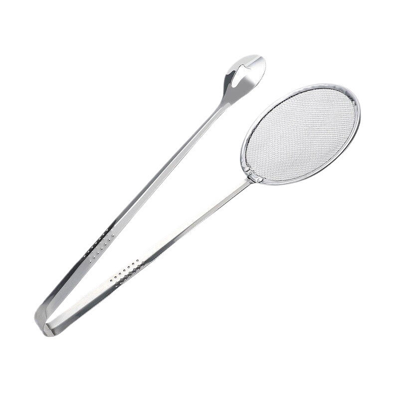 Pinza Scolafiltri per Frittura in Acciaio Inox