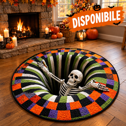 Tappeto 3D Halloween con Scheletro