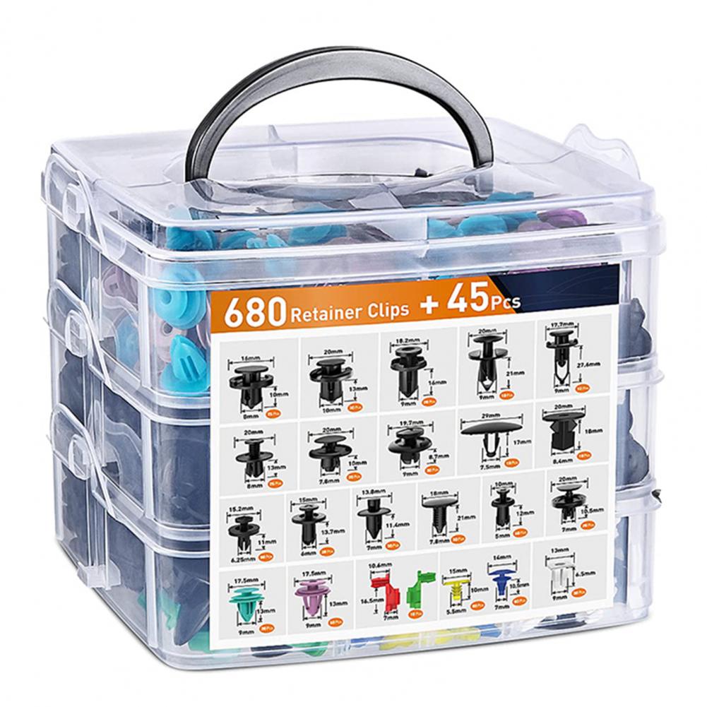 680 Pezzi Clip di Fissaggio per Auto
