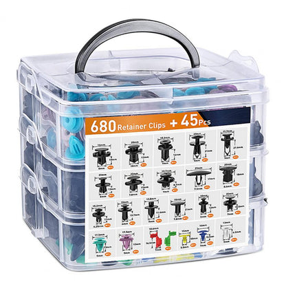 680 Pezzi Clip di Fissaggio per Auto
