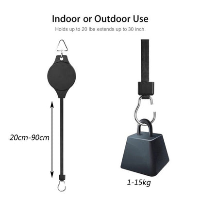 Paranco per piante retrattile