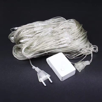 Catena Luminosa a Rete per Decorazioni da Esterno