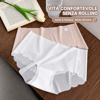 Set da 4 Slip in Seta Ghiaccio – 4 Colori Assortiti