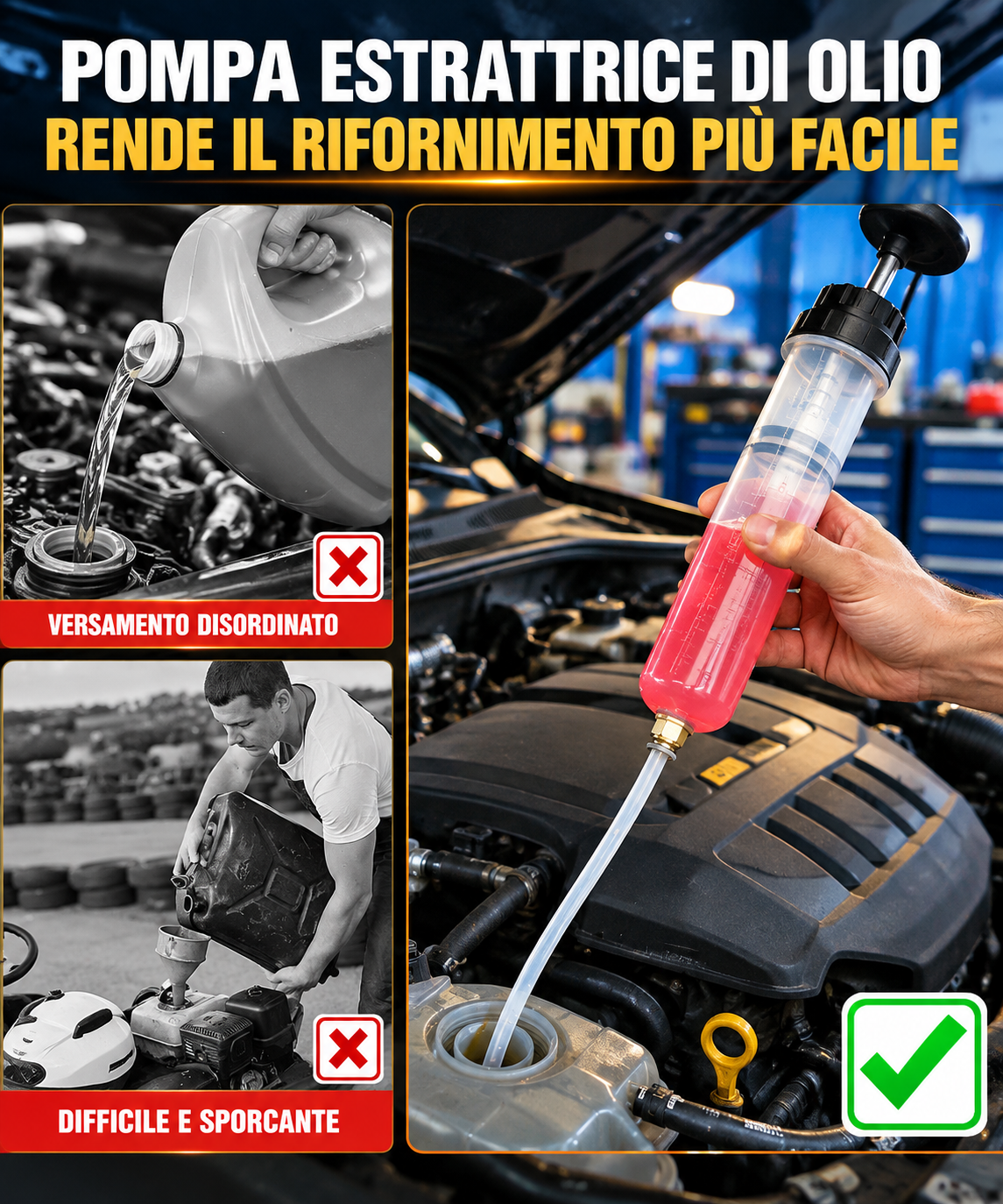 Kit per il Cambio dell'Olio 💧