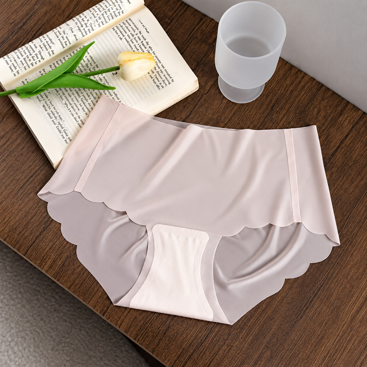 Set da 4 Slip in Seta Ghiaccio – 4 Colori Assortiti