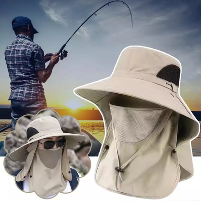 Cappello con ampia visiera a tre lati