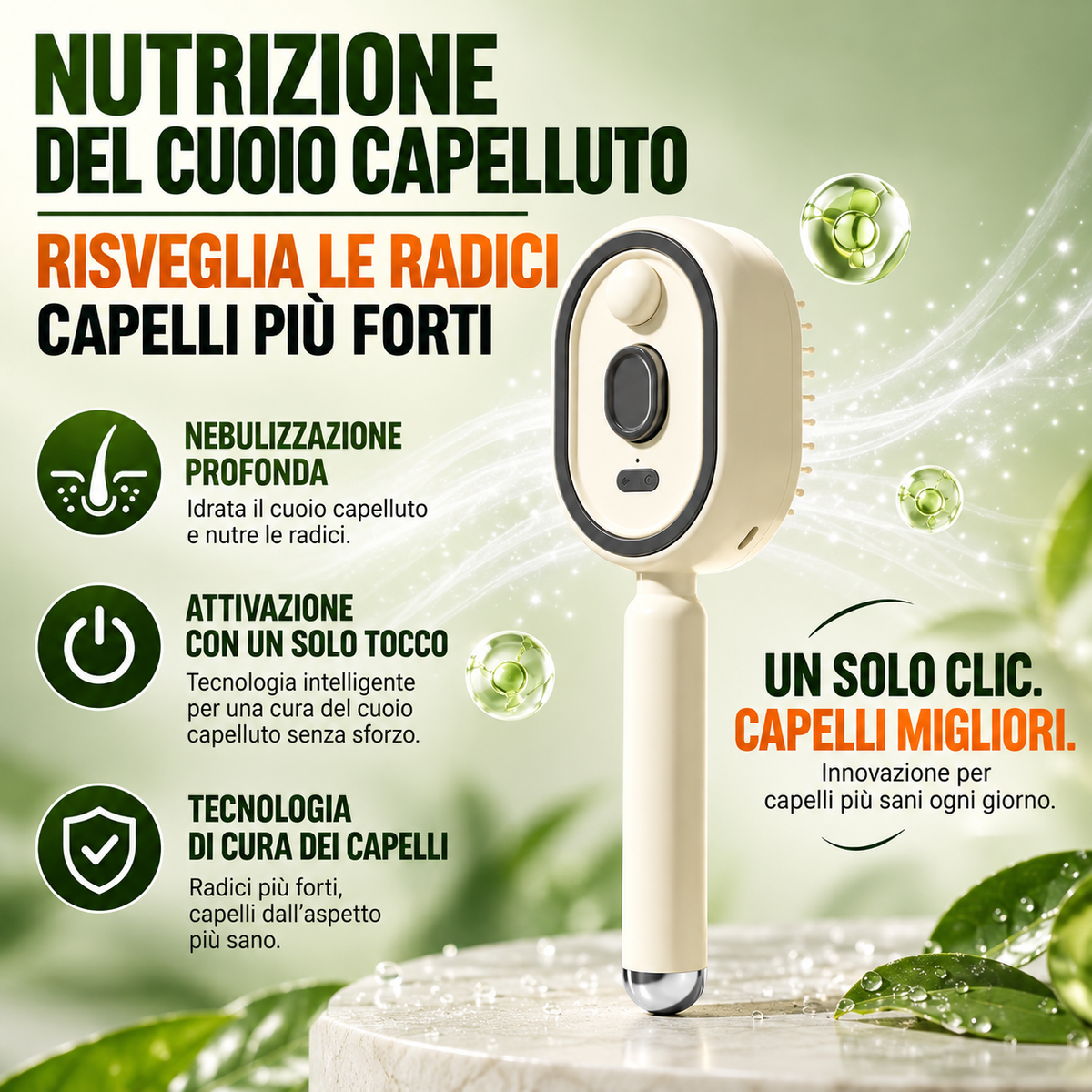 Spazzola Massaggiante per Cuoio Capelluto