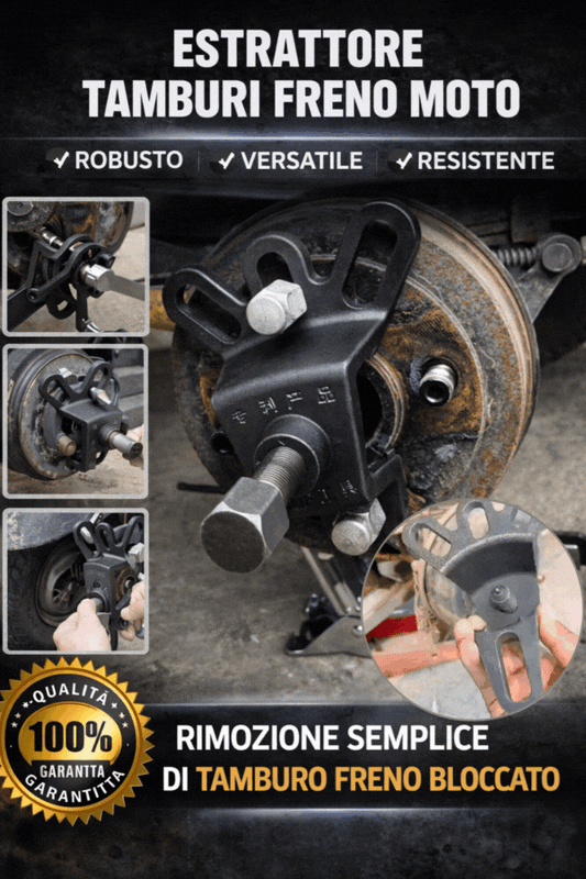 Estrattore per tamburi dei freni in metallo