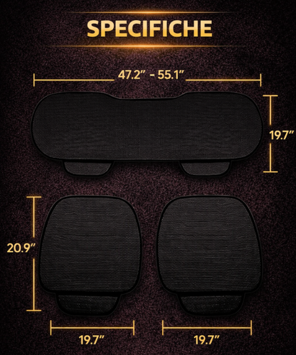 Coprisedili Auto Traspiranti e Antiscivolo