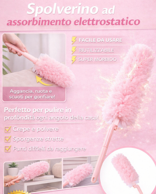 Spolverino ad assorbimento elettrostatico