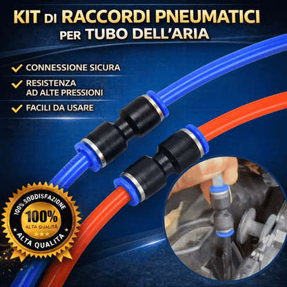 Kit di raccordi pneumatici per tubo dell’aria