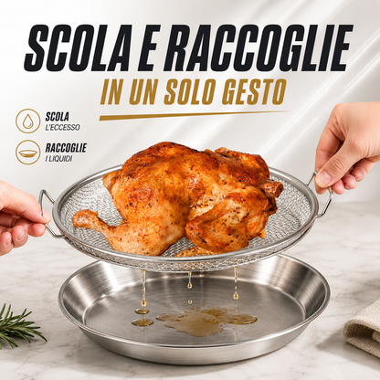 SUPER OFFERTA | Set Cestello Scola Olio con Vassoio Raccogligrasso