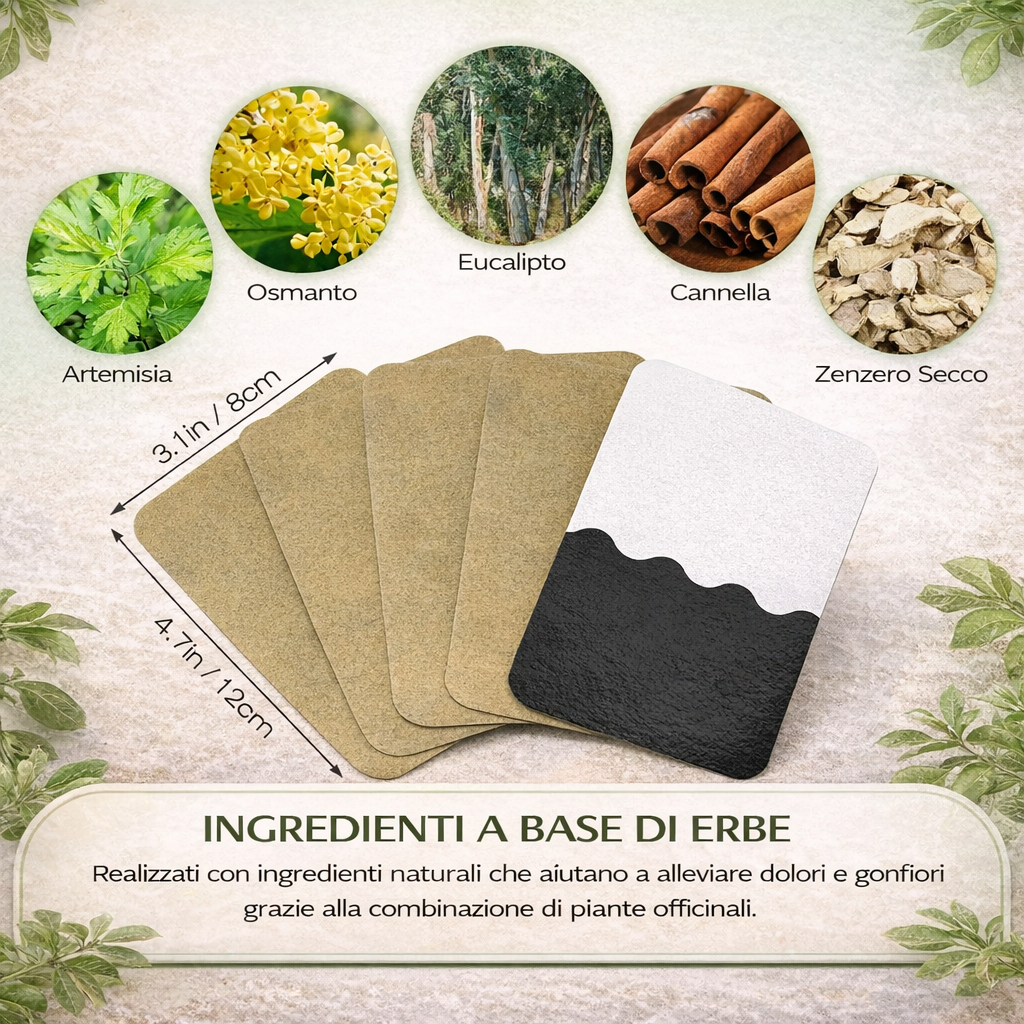 Cerotti antidolorifici allo zenzero