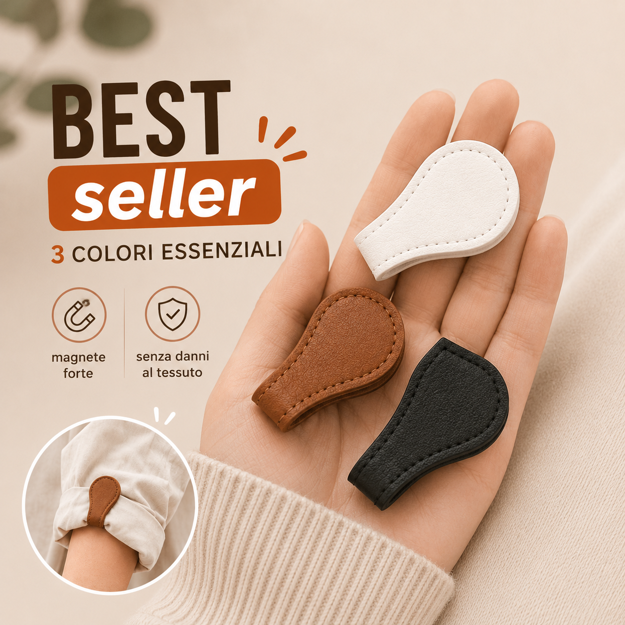 Clip Magnetiche per Pantaloni Senza Cucire
