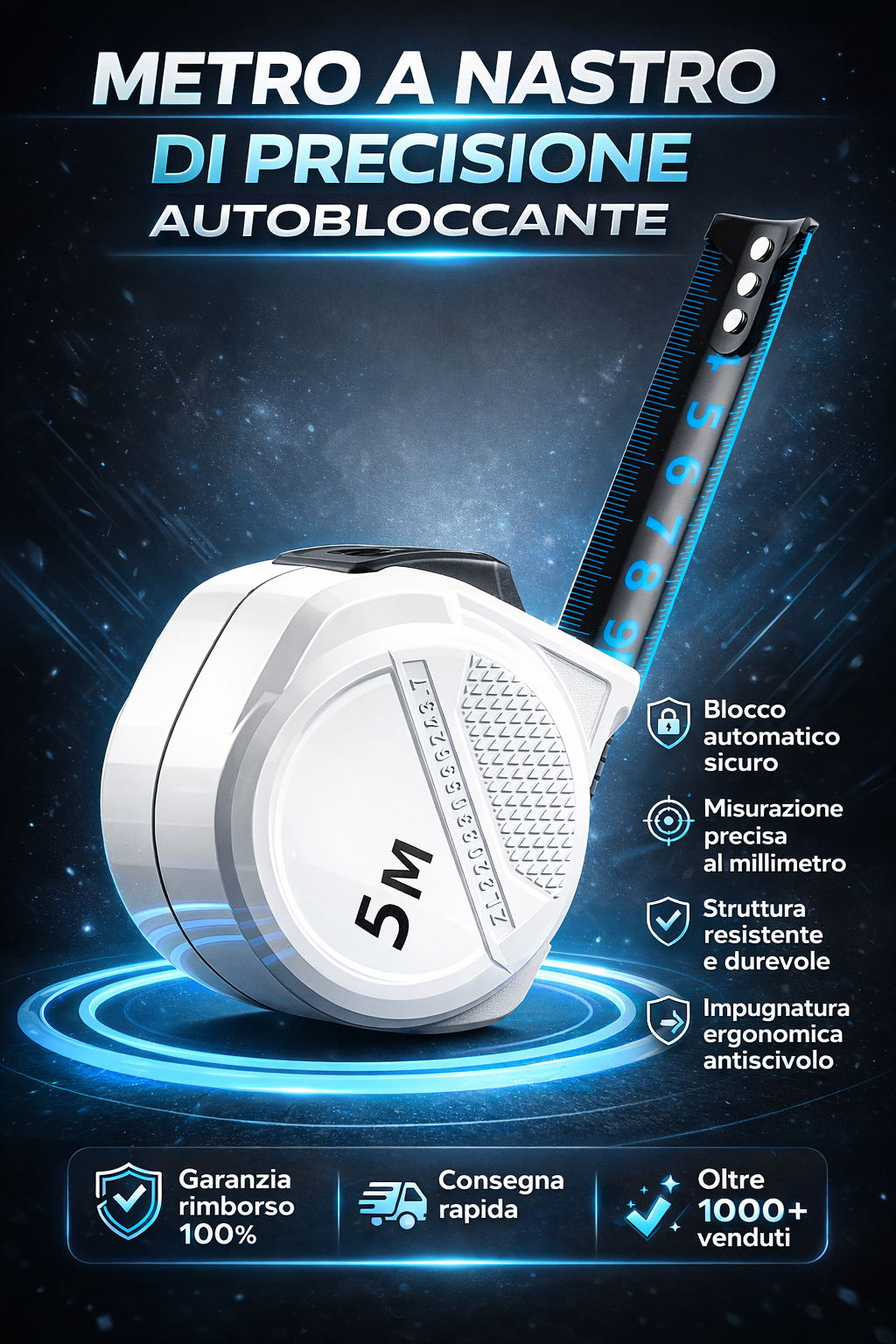 🔥Offerta speciale🔥 Metro a nastro di precisione autobloccante