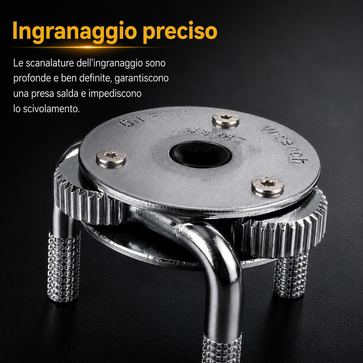 CHIAVE PER LA RIMOZIONE DEL FILTRO DELL'OLIO A 3 GRIFFE