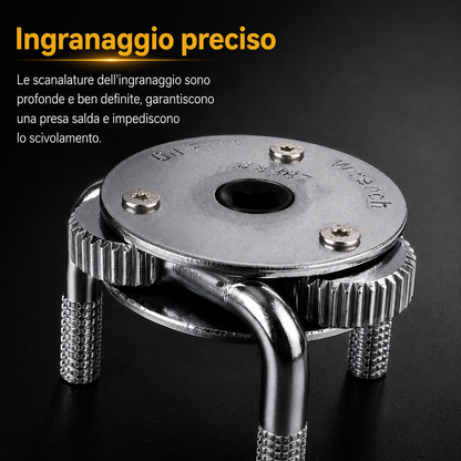 CHIAVE PER LA RIMOZIONE DEL FILTRO DELL'OLIO A 3 GRIFFE
