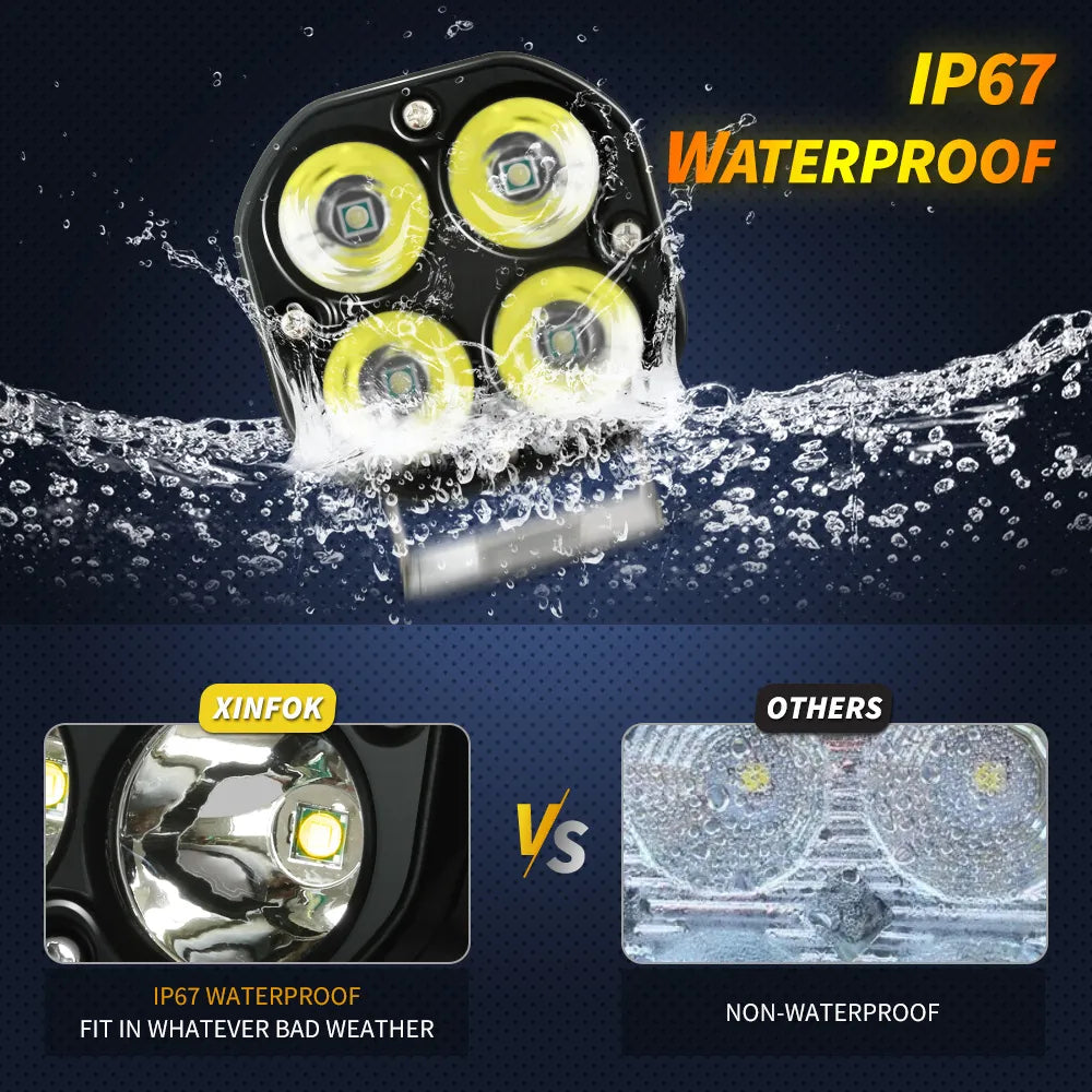 Luce ad alta luminosità a 4 LED