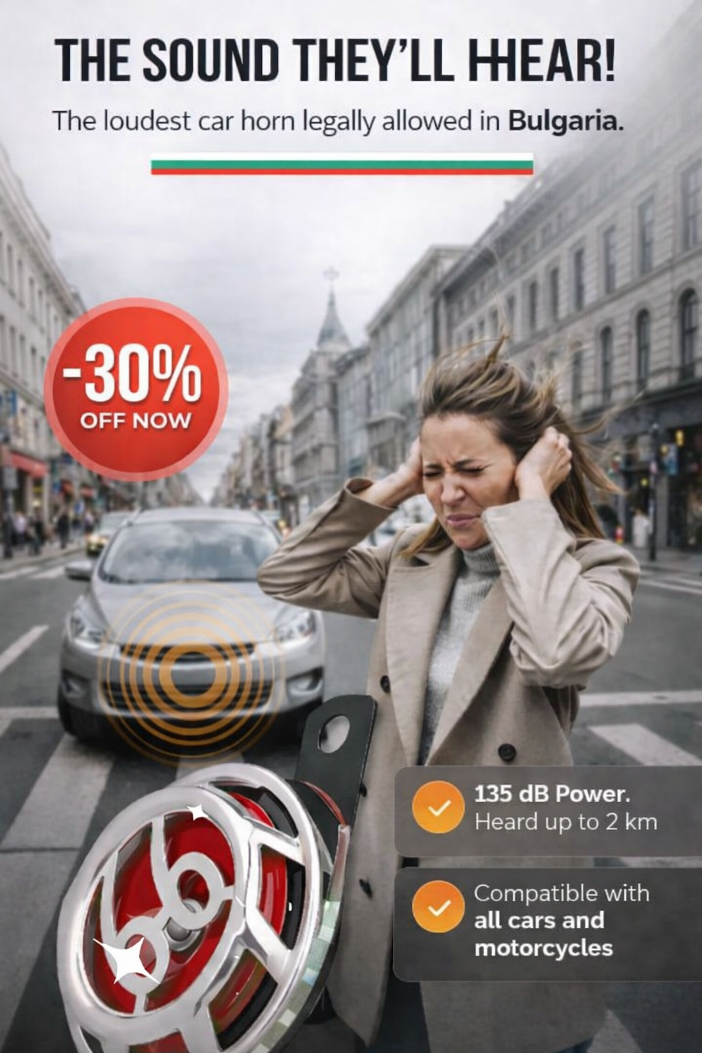 Clacson di Sicurezza Auto ad Alta Potenza