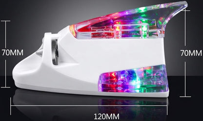 Antenna a Pinna di Squalo a Energia Eolica con Luci LED