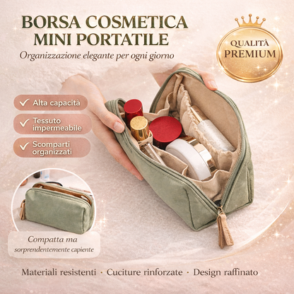 Mini borsa cosmetica portatile
