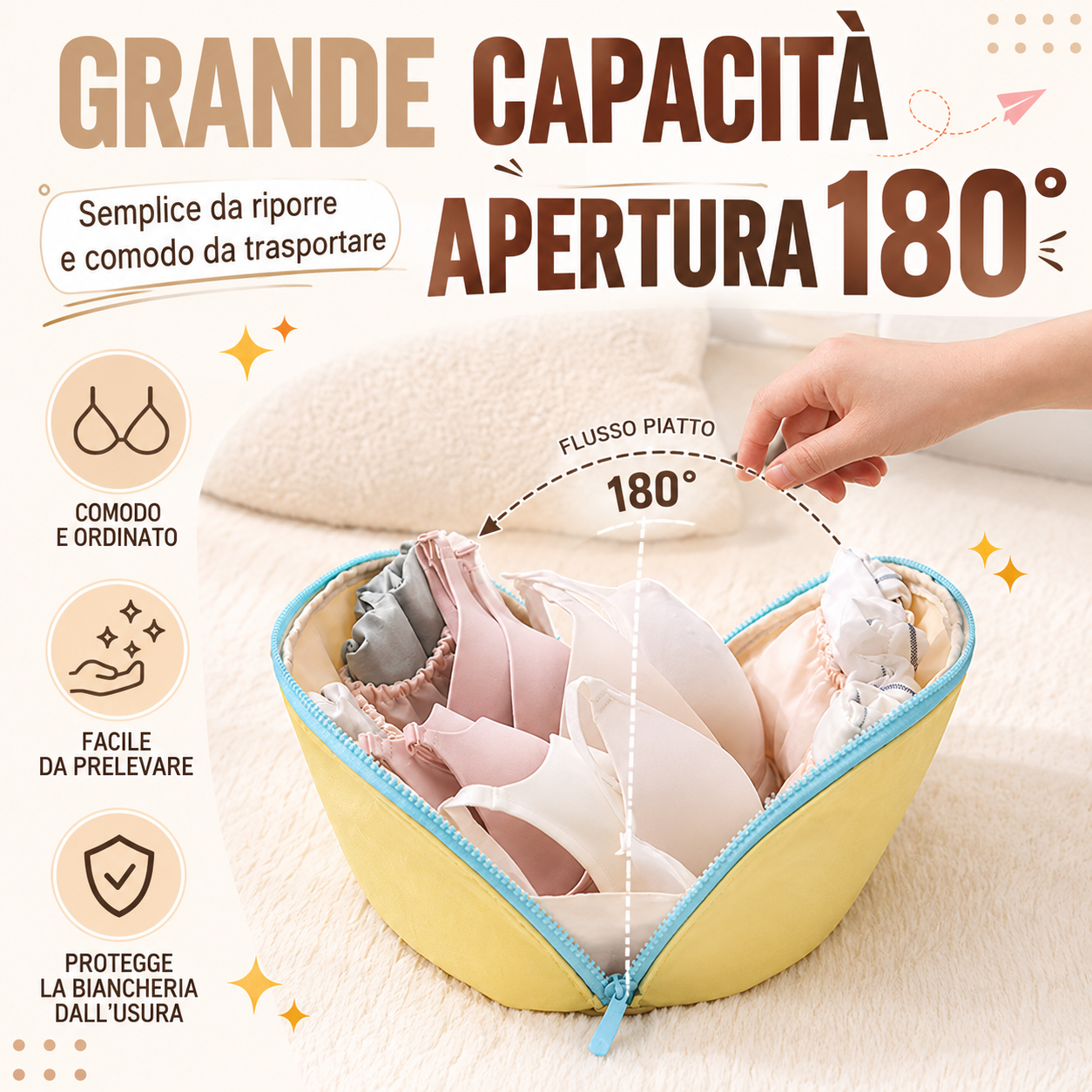 BORSA ORGANIZER PER BIANCHERIA INTIMA