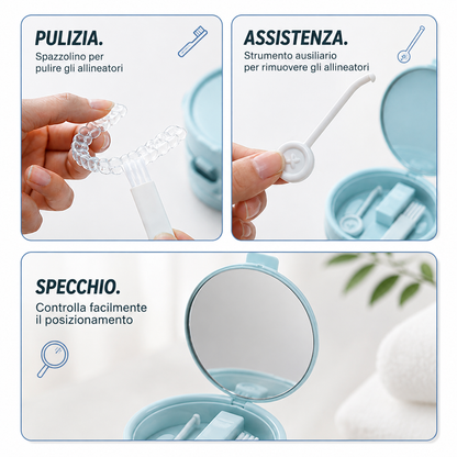 Vaschetta multifunzione per pulizia e custodia retainer