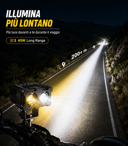 Faro LED ad Alta Visibilità per Moto