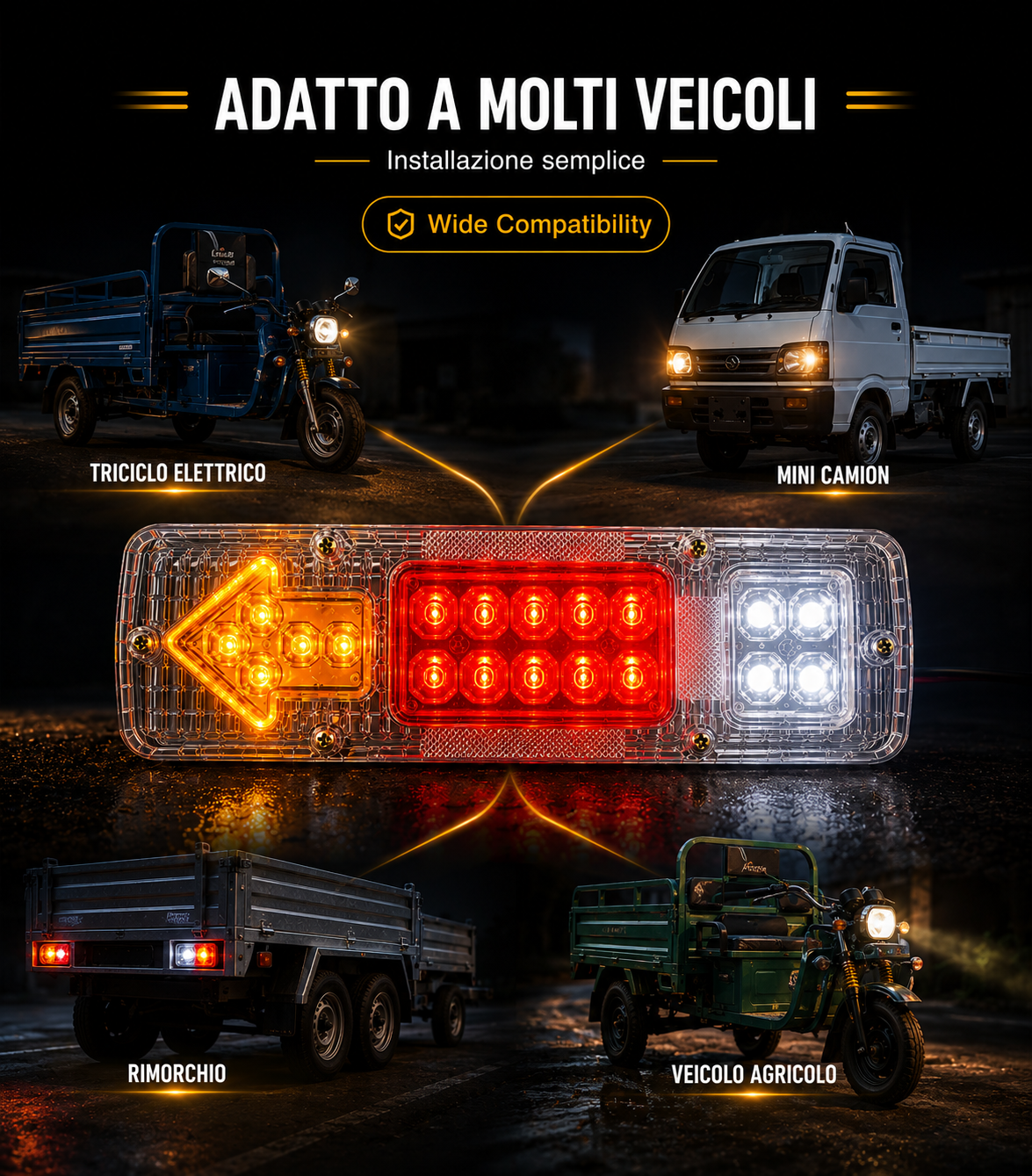 Fanale LED Stop e Freccia