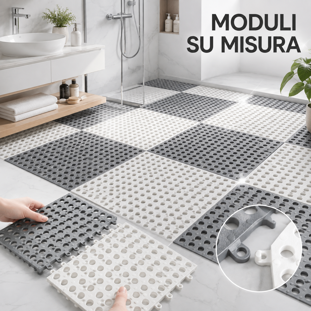 Tappeto Modulare Antiscivolo