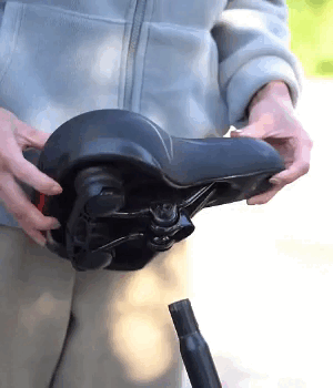 Sella da bicicletta comoda e ampia