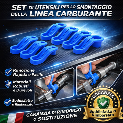 Set di utensili per lo smontaggio della linea carburante
