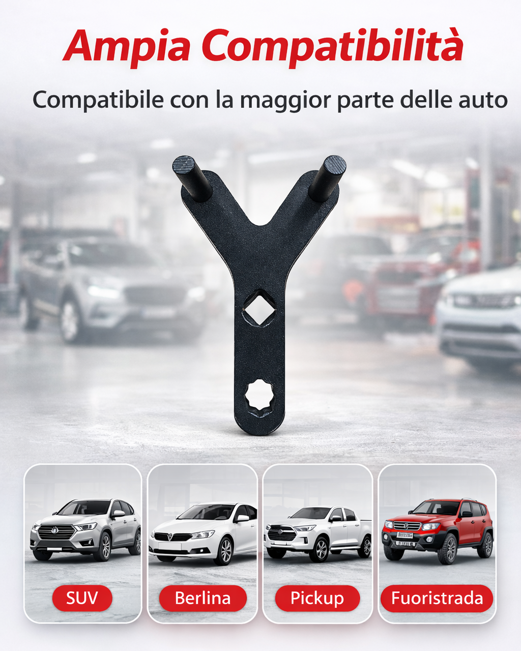 Strumento per smontaggio braccio e giunto auto