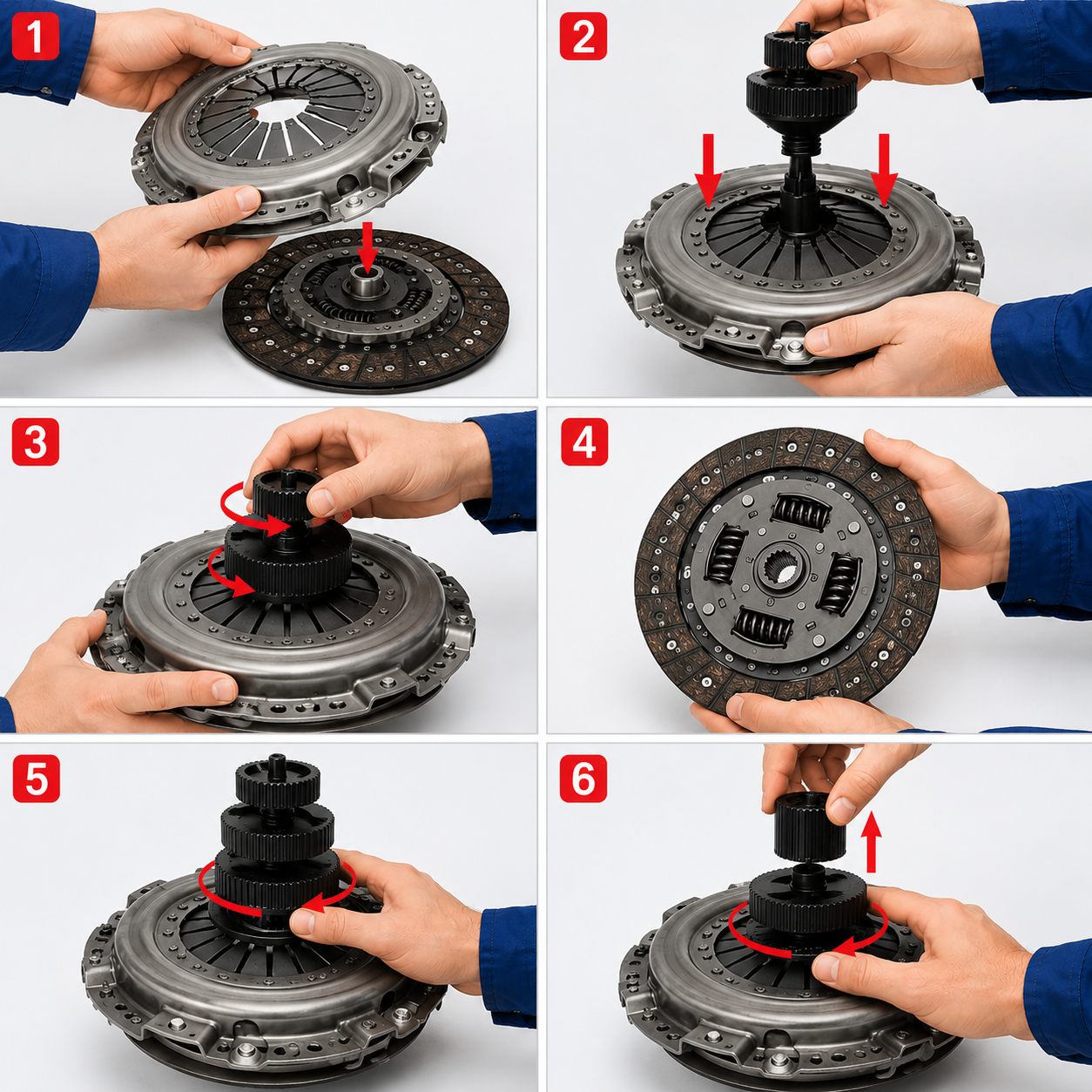 Kit universale di centraggio disco frizione – 3 pezzi