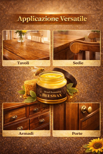 Cera d’api per la manutenzione del legno