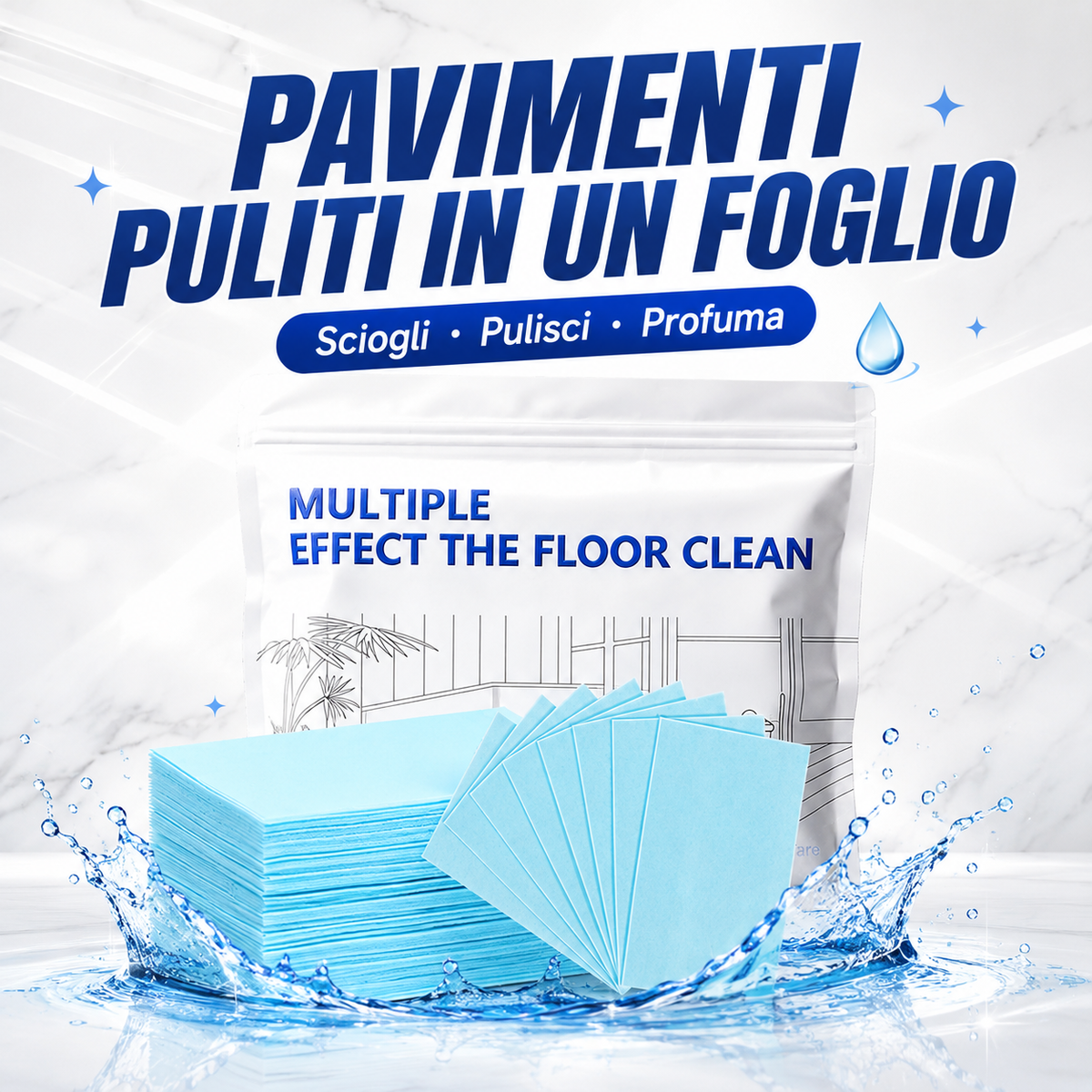 OFFERTA SPECIALE | Set da 50 Fogli Lavapavimenti
