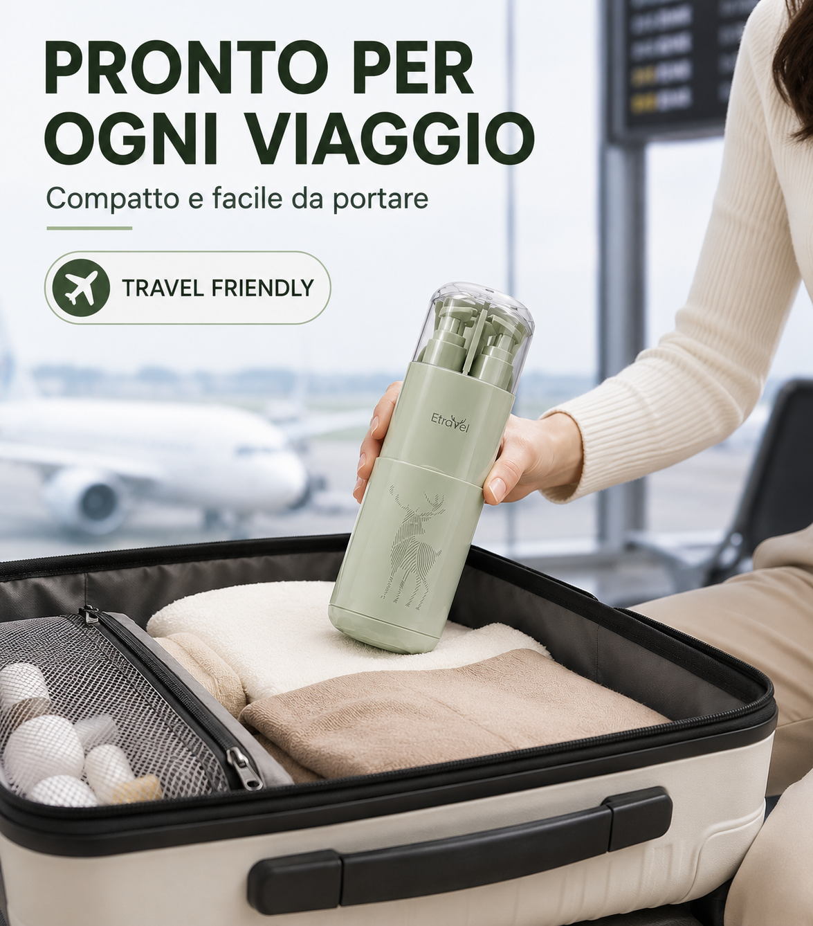 Kit Igiene Personale da Viaggio 8 in 1.