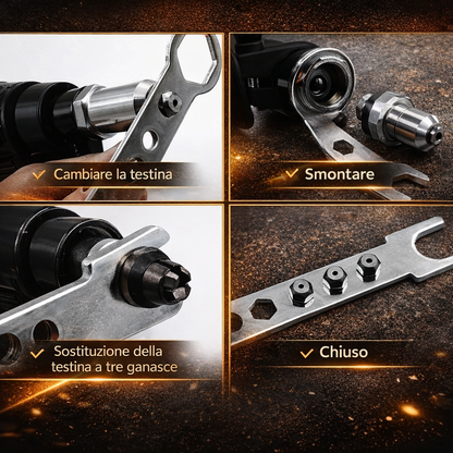 Rivettatrice Pneumatica Elettrica