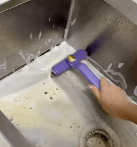 Spazzola di pulizia rotante a 360°