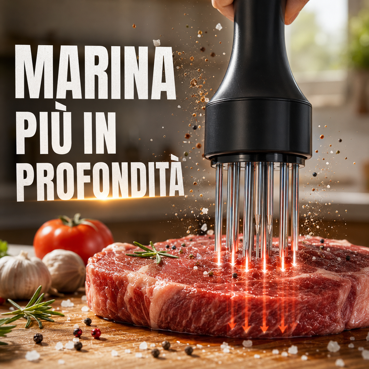 Batticarne ad Aghi in Acciaio