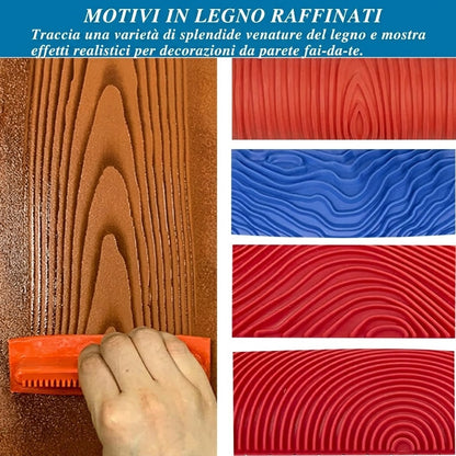 ✨ Kit 4 Pezzi per Effetto Legno