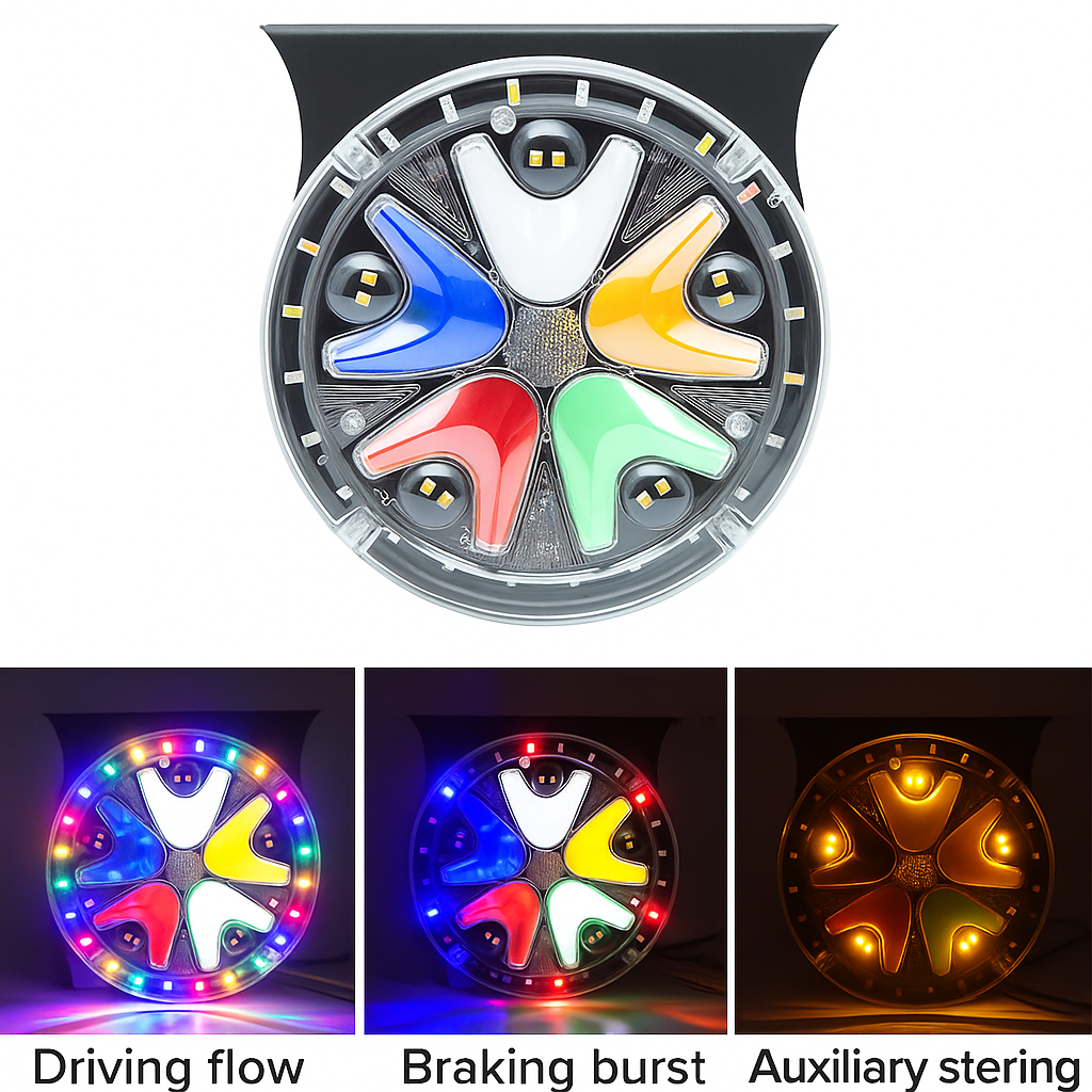 Fanale Posteriore Rotondo Per Camion