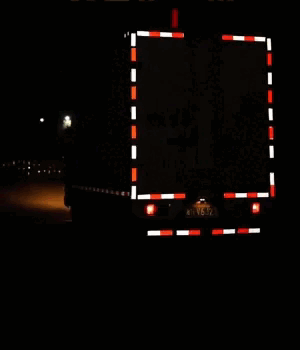 Adesivi riflettenti rossi e bianchi