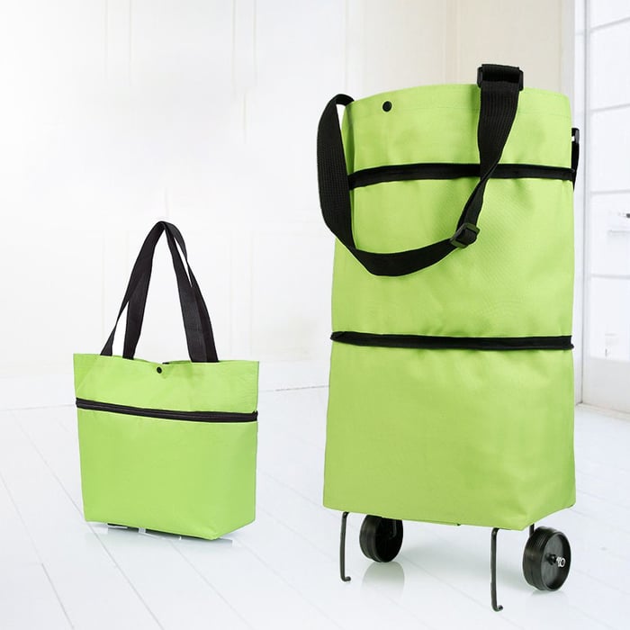 Borsa della spesa pieghevole con carrello