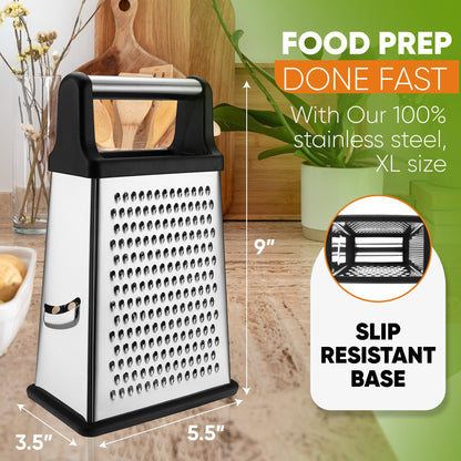 Grattugia a Scatola in Acciaio Inox