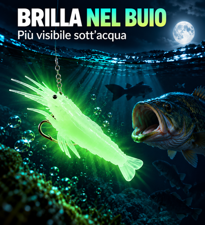 Esca Gambero Artificiale Fosforescente ️🎣