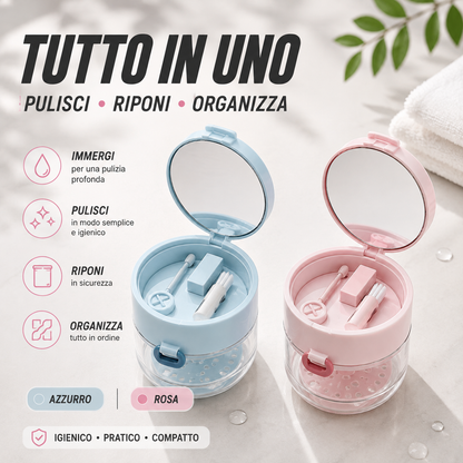 Vaschetta multifunzione per pulizia e custodia retainer