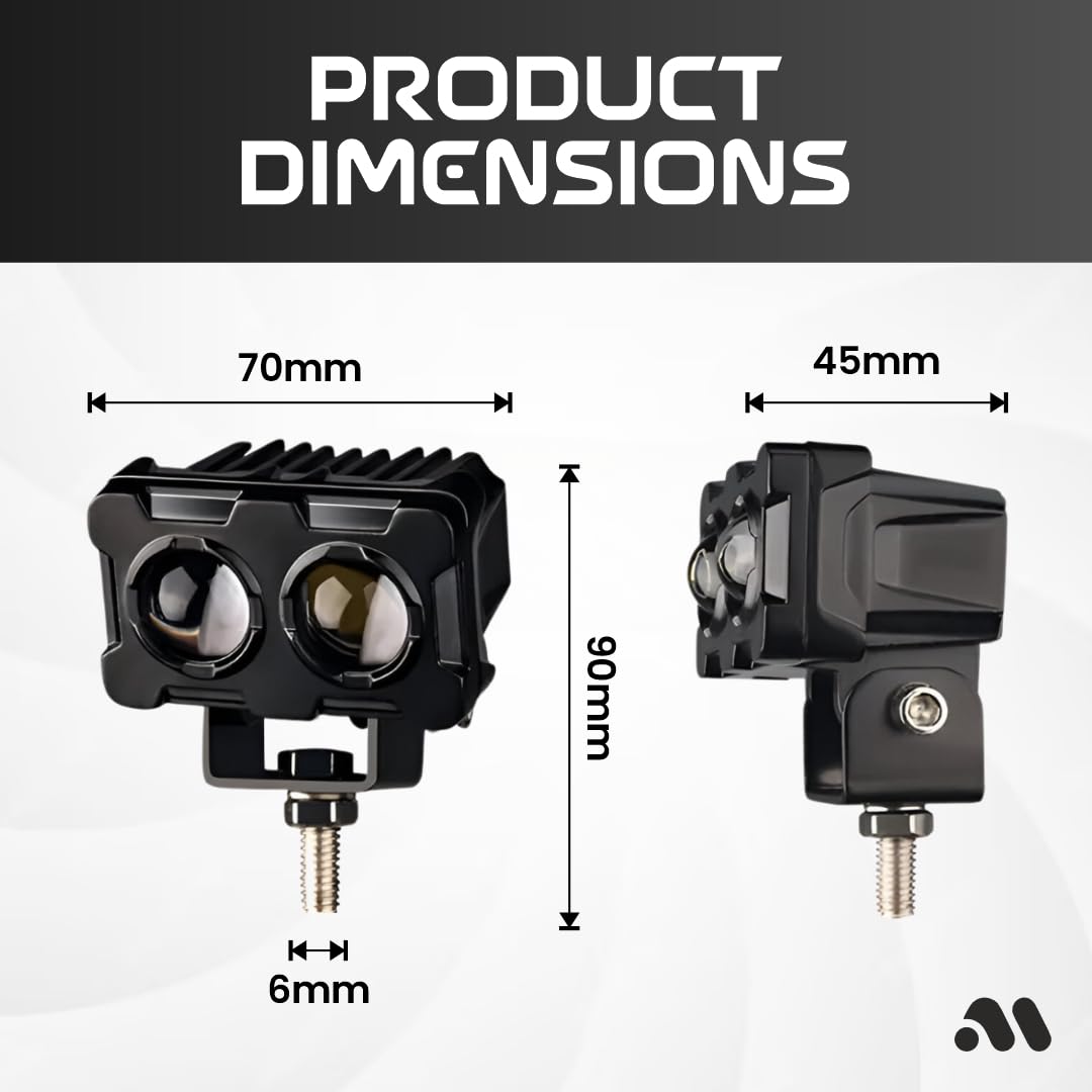 Faro fendinebbia mini super luminoso
